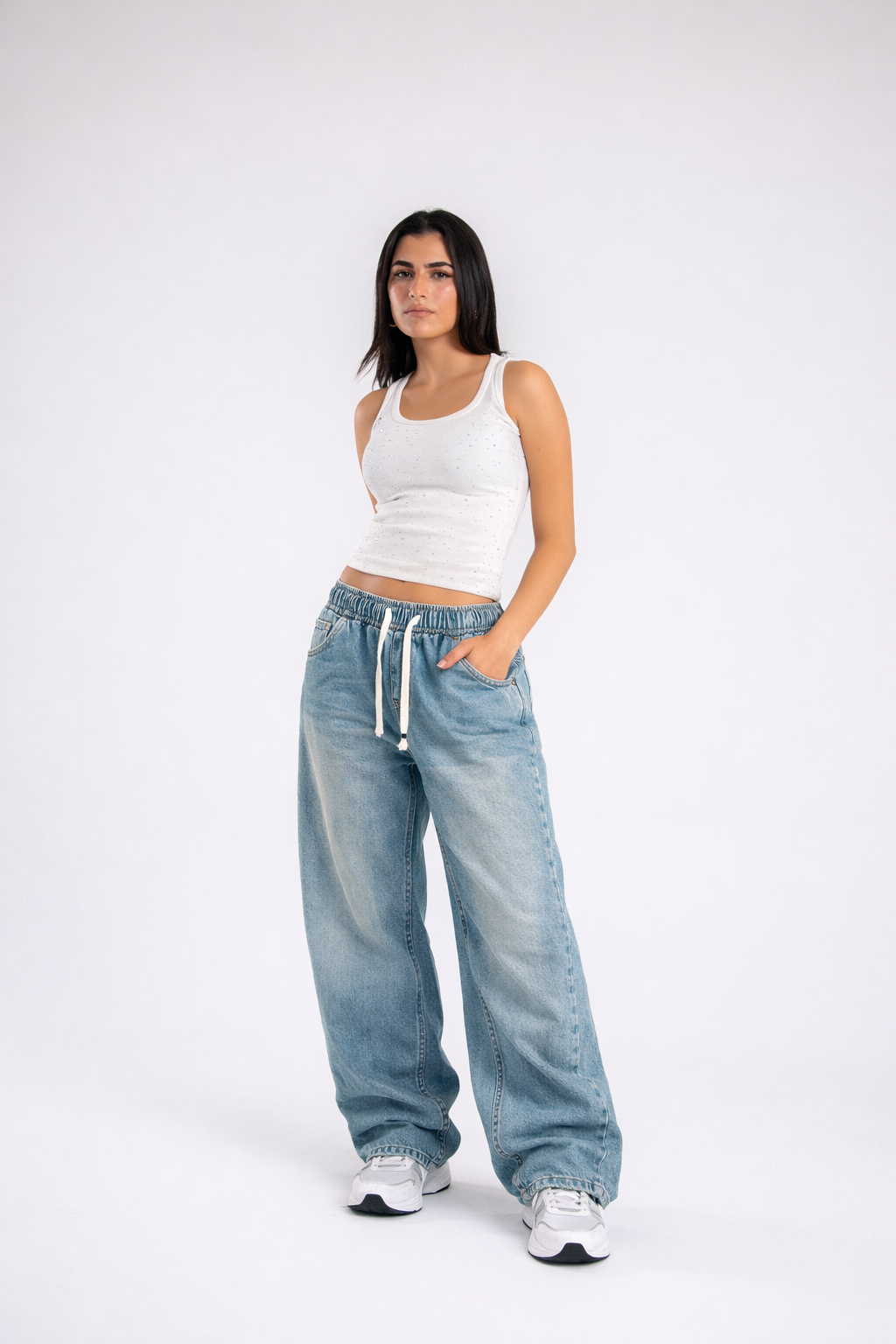 Freedom wide leg arctic blue.