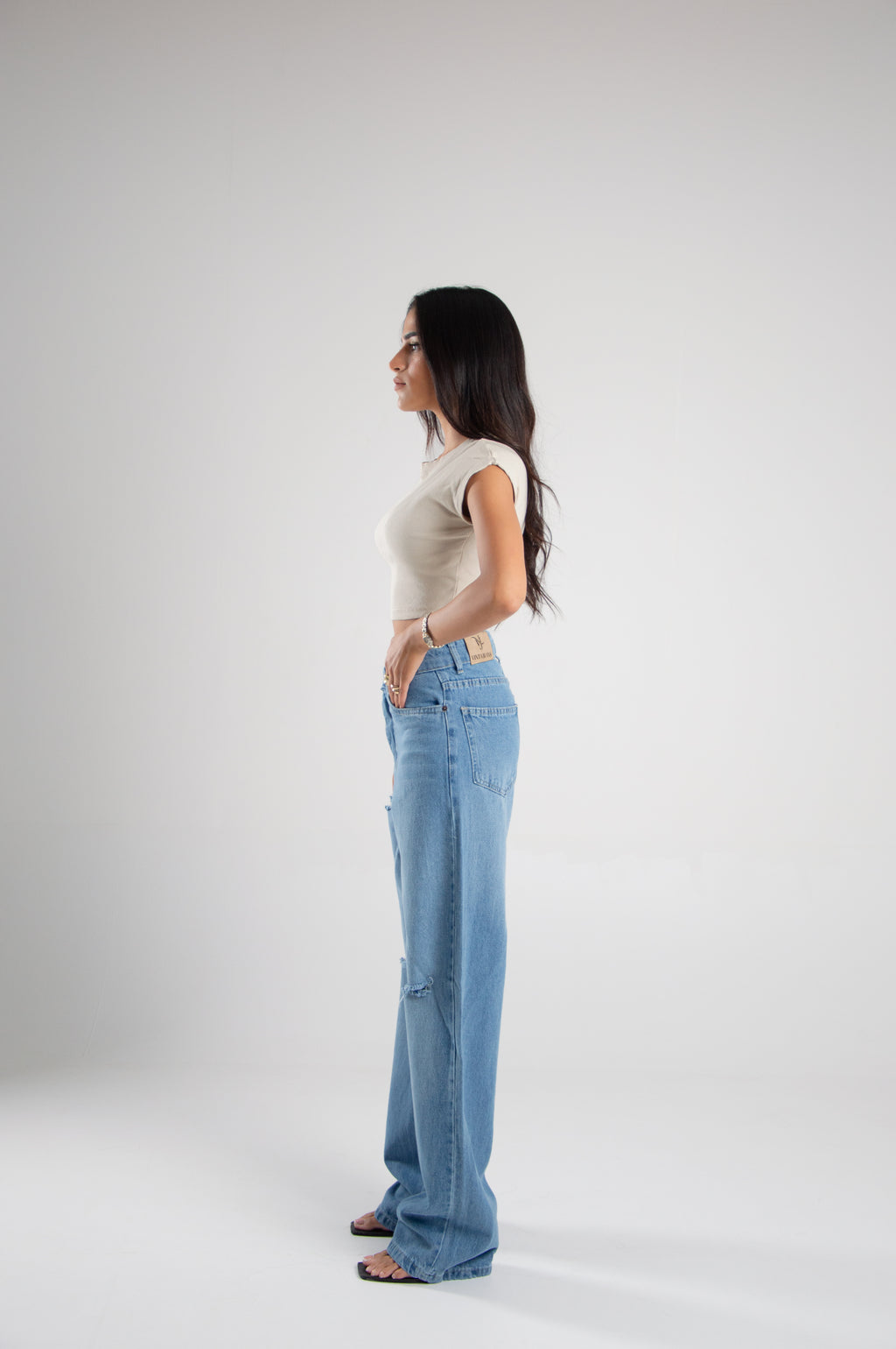 Wide Leg Rebel Blue
