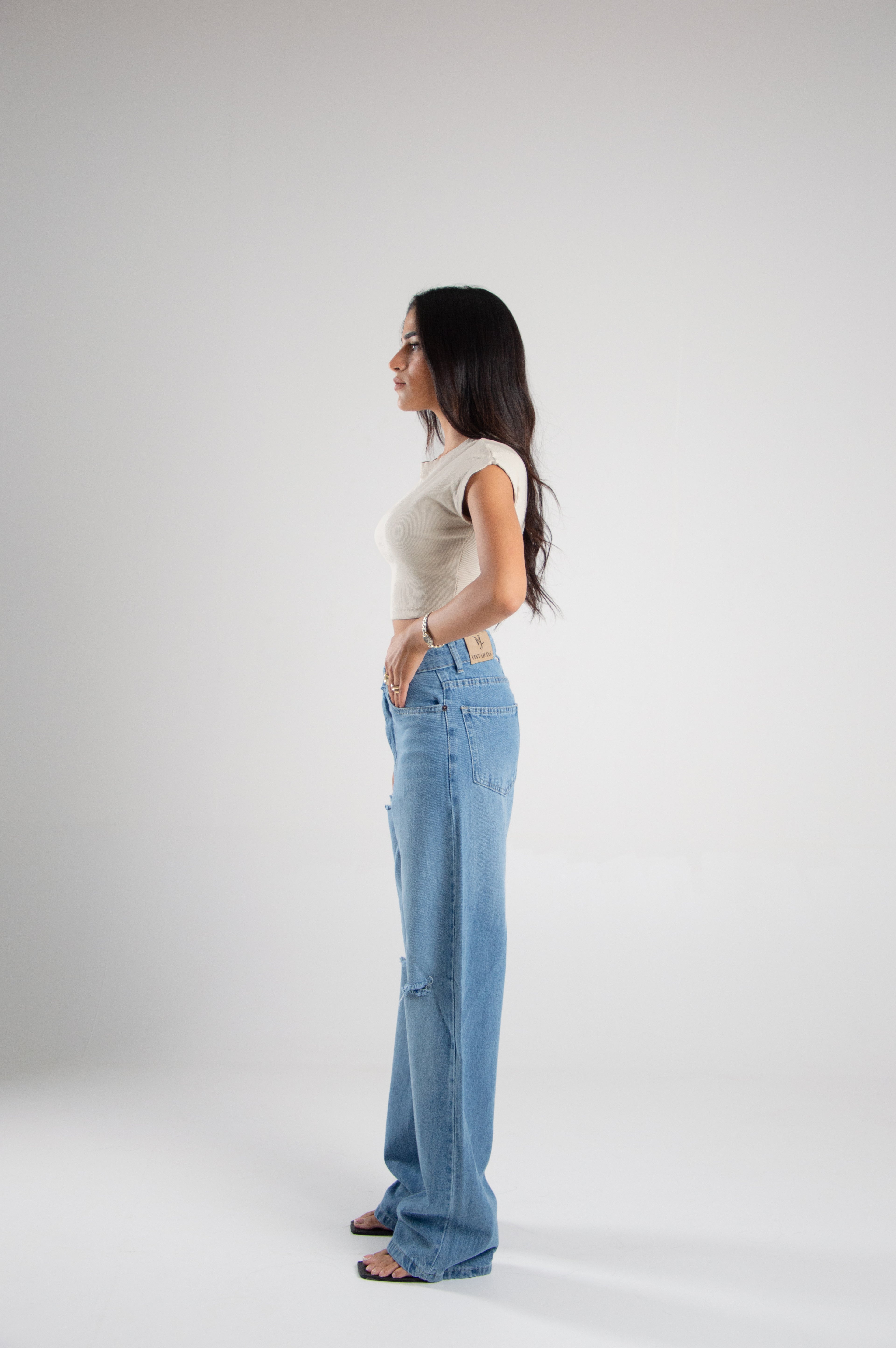 Wide Leg Rebel Blue