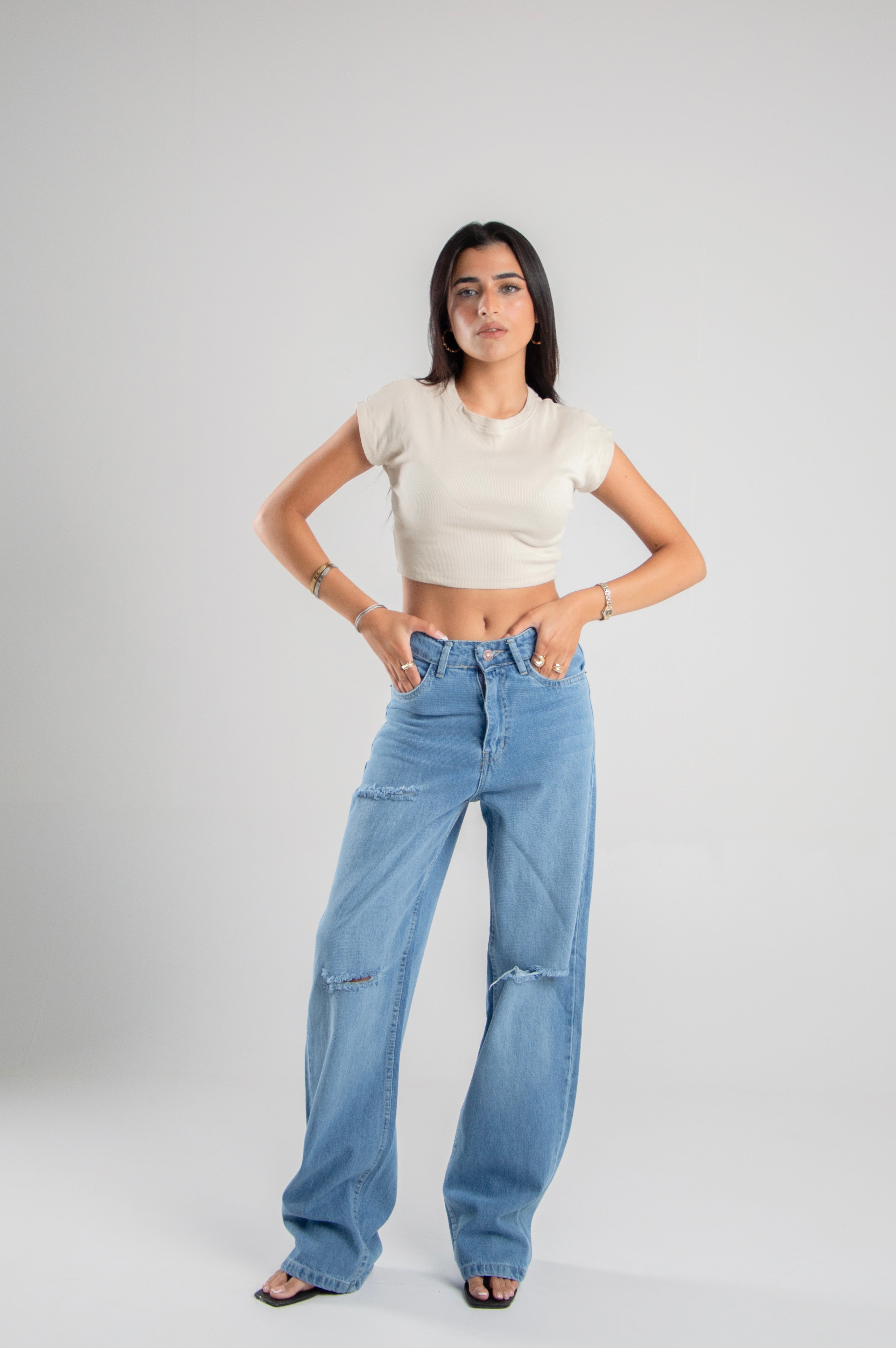 Wide Leg Rebel Blue