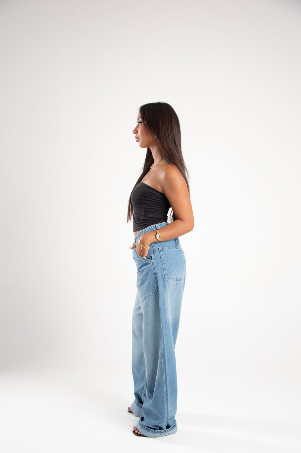 Over Size Vinta Light Blue