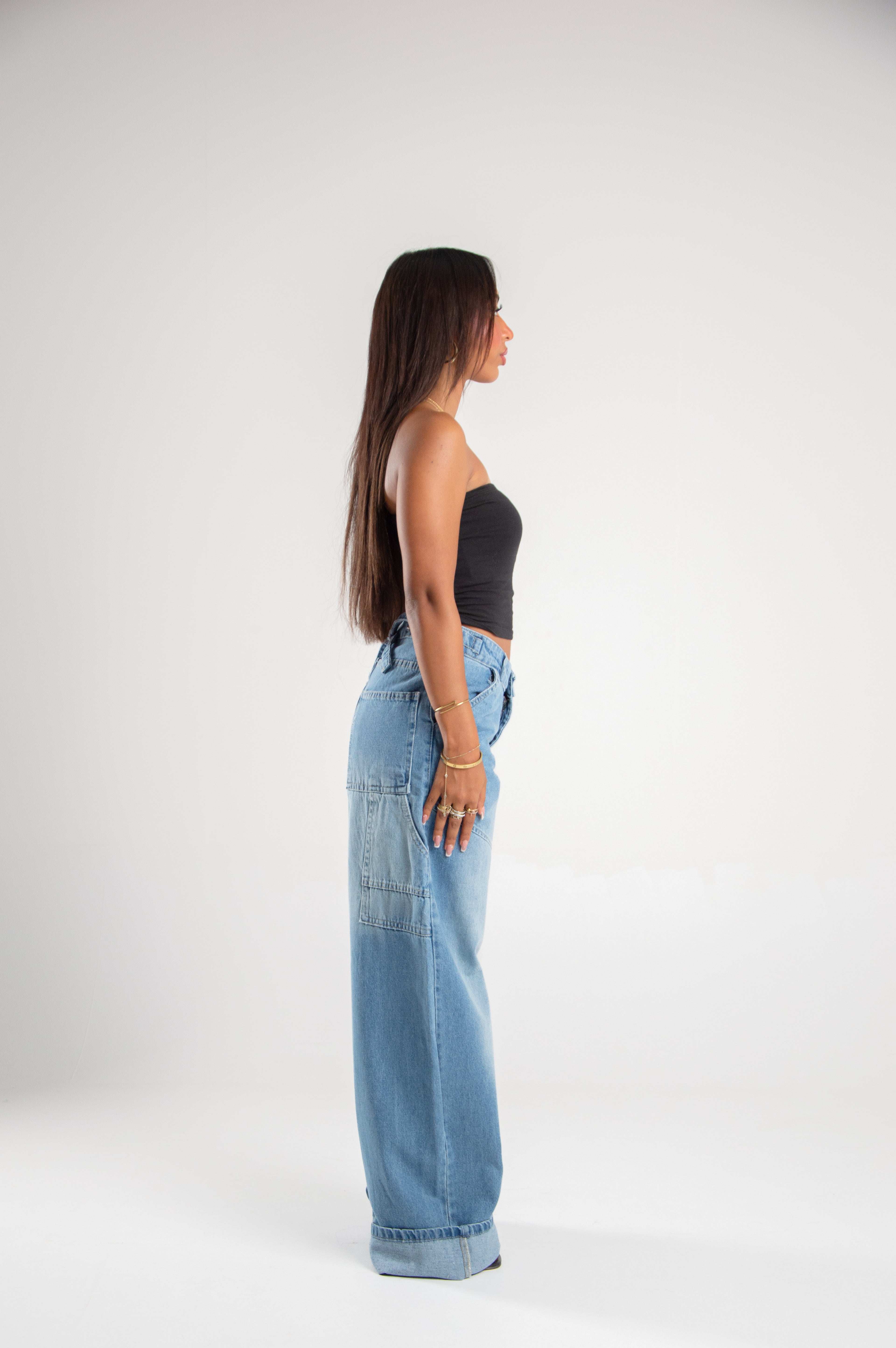 Over Size Vinta Light Blue