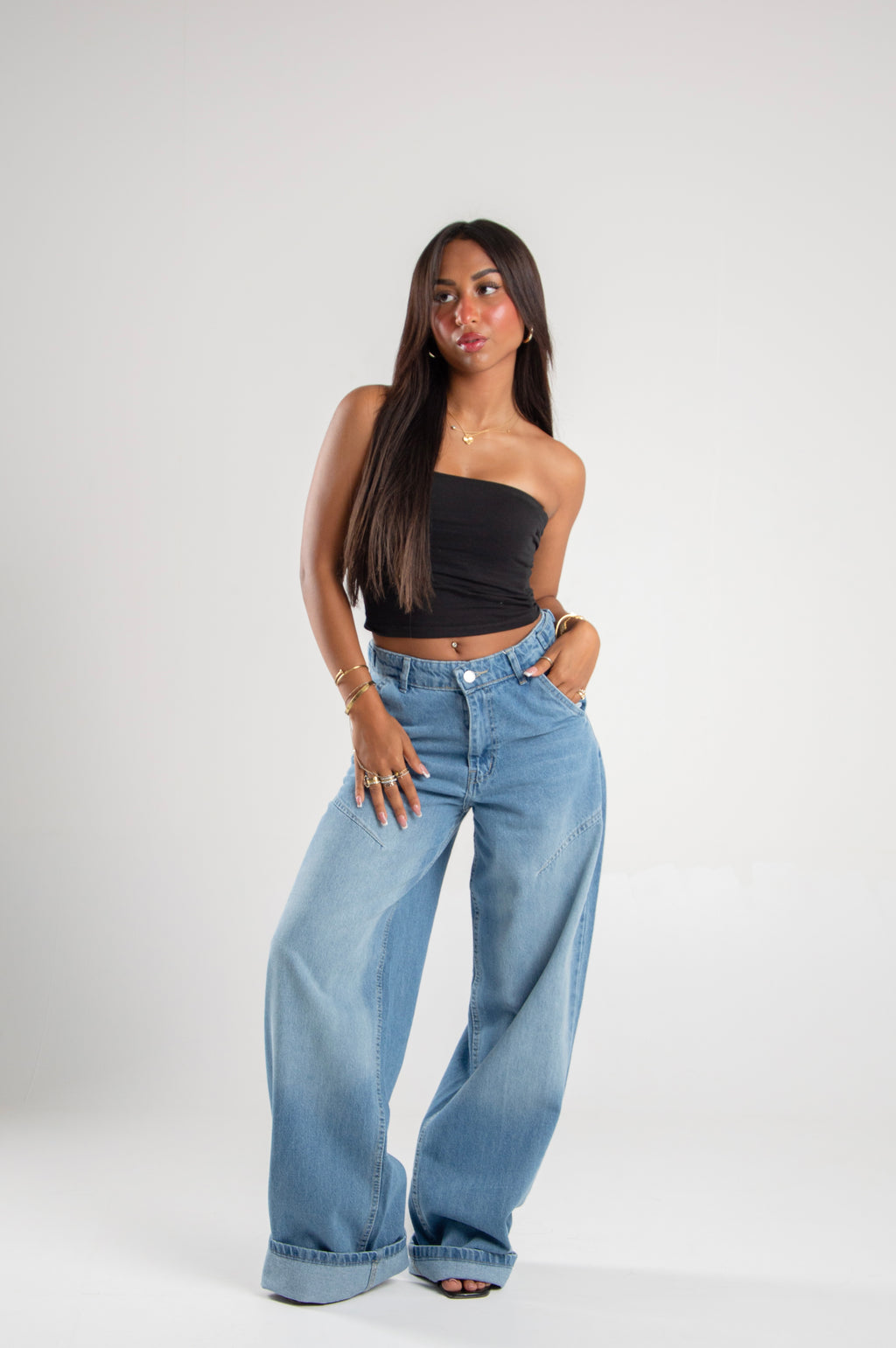 Over Size Vinta Light Blue